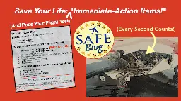 Save Your Life: "Immediate-Action Items!"